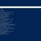 Finestra di PowerShell con privilegi di amministratore su sfondo blu che mostra l'elenco dei servizi di Windows ottenuto con il comando get-service