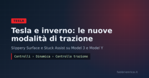 Tesla e inverno: le nuove modalità di trazione su Model 3 e Model Y
